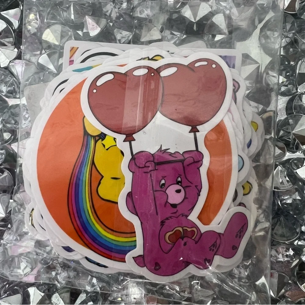 10 carebear stickers decals RANDOM MIX BUNDLE OF 10 carebear stickers rainbow🌈